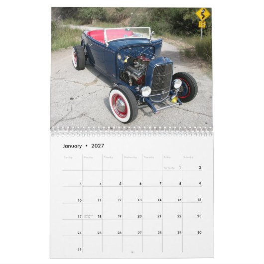 Auto-Kalender Kalender (Jan 2027)