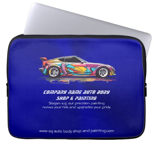 Auto-Karosserie und Präzisionslackierung Laptopschutzhülle (Vorderseite)