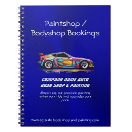Auto-Karosserie und Präzisionslackierung Notizblock