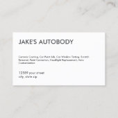 Auto-Keramik Visitenkarte (Rückseite)