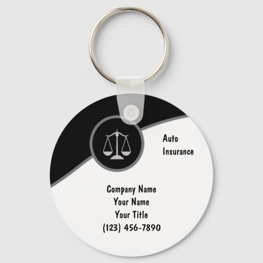 Auto Key Chains Attorney Schlüsselanhänger (Vorderseite)