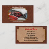 Auto - klassische Fünfzigerjahre Visitenkarte (Vorne/Hinten)