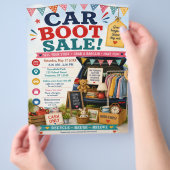 Auto-Kofferraum-Verkaufsplakat Flyer (Hand)