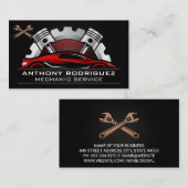 Auto | Kohlenstoffmetall | Wrenches Visitenkarte (Vorne/Hinten)