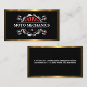 Auto | Kolben für Metallgetriebe Visitenkarte (Vorne/Hinten)