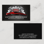 Auto | Kolben | Getriebe Visitenkarte (Vorne/Hinten)