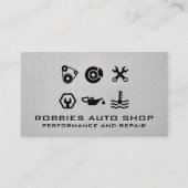 Auto-Komponenten | Stahluntergrund Visitenkarte (Vorderseite)