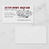 Auto-Körper-Karte Visitenkarte (Vorne/Hinten)