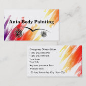 Auto-Körper-Malerei-Geschäfts-Karten Visitenkarte (Vorne/Hinten)