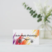 Auto-Körper-Malerei-Geschäfts-Karten Visitenkarte (Stehend Vorderseite)