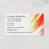 Auto-Körper-Malerei-Geschäfts-Karten Visitenkarte (Rückseite)