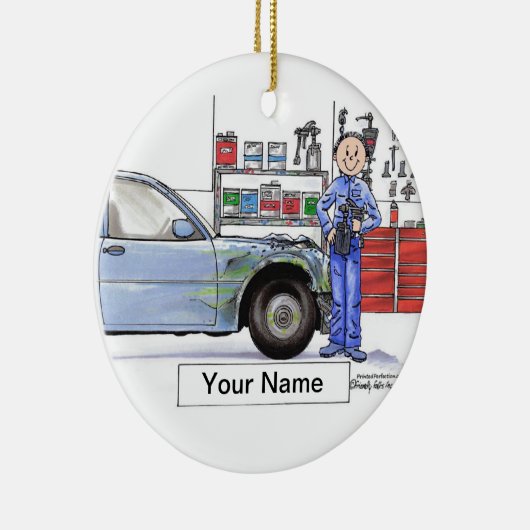 Auto-Körper - Mann Keramikornament (Rechts)