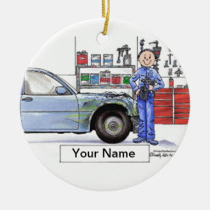 Auto-Körper - Mann Keramikornament