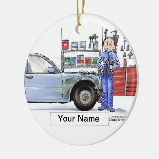 Auto-Körper - Mann Keramikornament (Links)