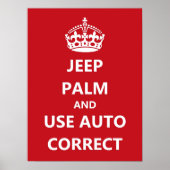 Auto Korrektes Poster (Vorne)