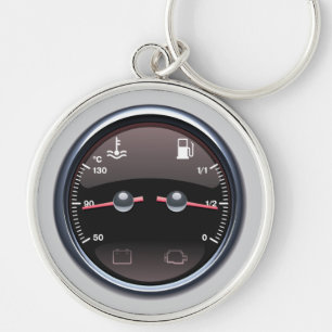 Auto-Kraftstofftemperatur-Meter-Schlüsselanhänge Schlüsselanhänger