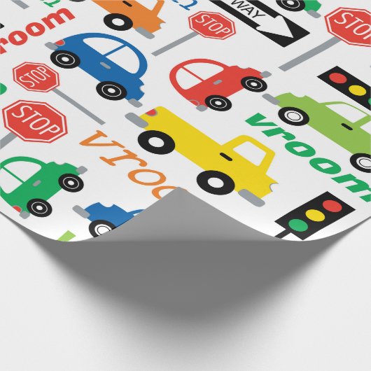 Auto-LKW-helle Farbe des Transport-(Fahrzeug) Geschenkpapier (Ecke)