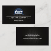 Auto Logo Carbon Fiber Muster | Auto-Logo Visitenkarte (Vorne/Hinten)