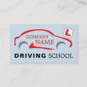Auto-Logo, Führerschule/Lehrer-Ernennung Visitenkarte (Vorderseite)