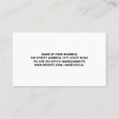 Auto-Logo | Gold Metallic | Marmor Visitenkarte (Rückseite)