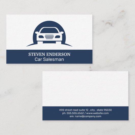 Auto-Logo Visitenkarte (Vorne/Hinten)