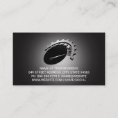 Auto-Logo von Wrench Gears | Kfz-Dienstleistungen Visitenkarte (Rückseite)