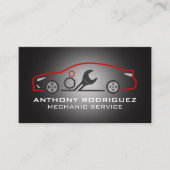 Auto-Logo von Wrench Gears | Kfz-Dienstleistungen Visitenkarte (Vorderseite)