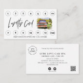 *~* Auto Lube Car Wash - LOGO Rewards Danke QR Treuekarte (Vorne/Hinten)