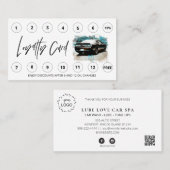 *~* Auto Lube Car Wash QR LOGO Prämien Vielen Dank Treuekarte (Vorne/Hinten)