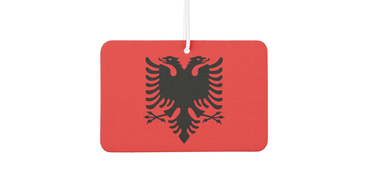 Auto-Lufterfrischer mit Flagge von Albanien Autolufterfrischer