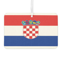 Auto-Lufterfrischer mit Flagge von Kroatien Autolufterfrischer