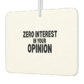 Auto-Luftverbesserer 'Null Interesse an deiner Mei Autolufterfrischer (Links)