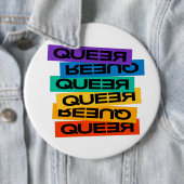 Auto Magnet. LGBT+Stolz. Que. Button (Beispiel)