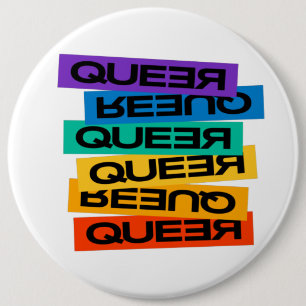 Auto Magnet. LGBT+Stolz. Que. Button