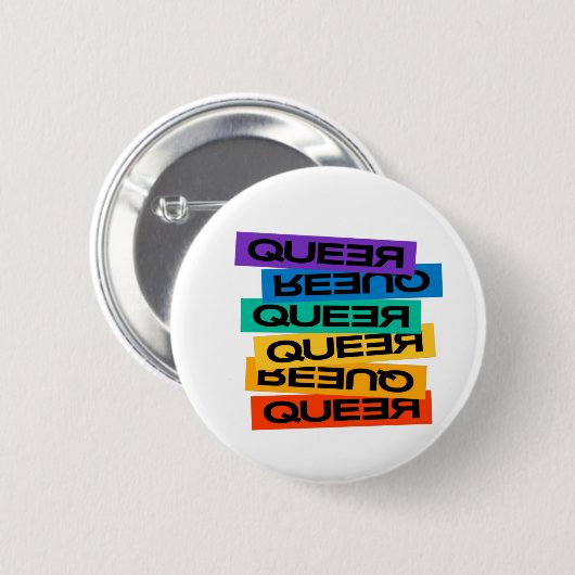 Auto Magnet. LGBT+Stolz. Que. Button (Vorne & Hinten)