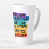 Auto Magnet. LGBT+Stolz. Que. Milchtasse (Rechte Ecke)