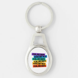 Auto Magnet. LGBT+Stolz. Que. Schlüsselanhänger