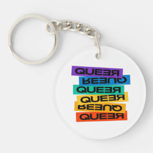 Auto Magnet. LGBT+Stolz. Que. Schlüsselanhänger
