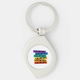 Auto Magnet. LGBT+Stolz. Que. Schlüsselanhänger