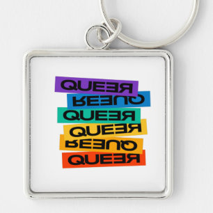 Auto Magnet. LGBT+Stolz. Que. Schlüsselanhänger