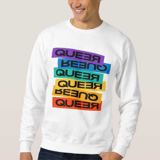 Auto Magnet. LGBT+Stolz. Que. Sweatshirt (Vorderseite)
