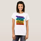 Auto Magnet. LGBT+Stolz. Que. T-Shirt (Vorne ganz)