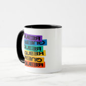 Auto Magnet. LGBT+Stolz. Que. Tasse (Vorderseite Links)