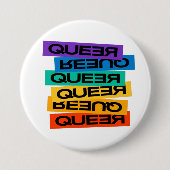 Auto Magnet. LGBT+Stolz. Que. Taste M Button (Vorderseite)