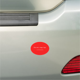 Auto Magnet Oval Uni Rot