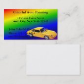 Auto-Malerei-Geschäfts-Karten Visitenkarte (Vorne/Hinten)