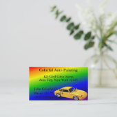 Auto-Malerei-Geschäfts-Karten Visitenkarte (Stehend Vorderseite)