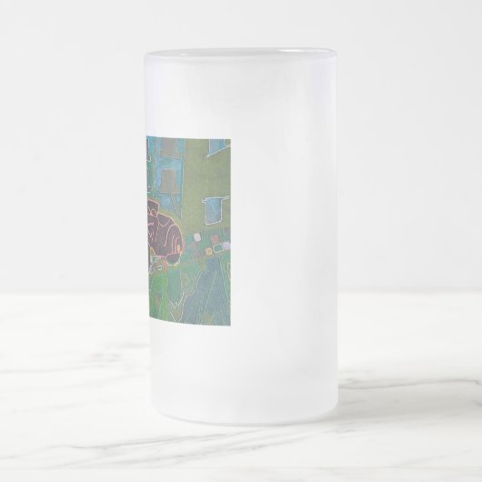 Auto Mattglas Bierglas (Mittel)