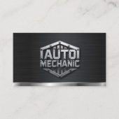 Auto Mechanic Automotive Repair Service QR Code Visitenkarte (Vorderseite)