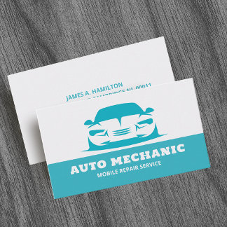 Auto Mechanic Automotive Repair Service Visitenkarte